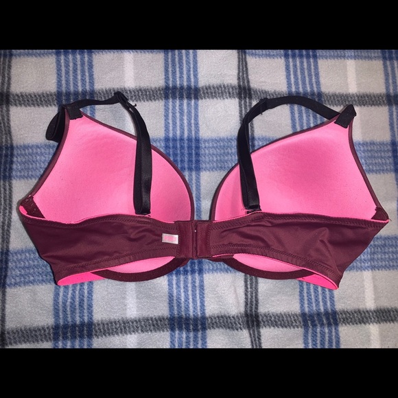Victoria’s Secret Pink Bra size 34D Maroon - Picture 2 of 7